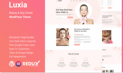 Luxia – Beauty & Spa Center WordPress Theme