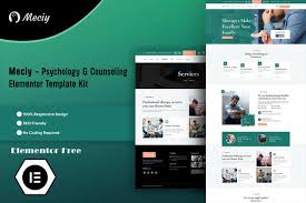 Meciy – Psychology & Counseling Elementor Template Kit