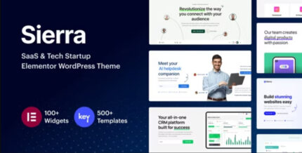 Sierra – SaaS & Tech Startup Elementor Theme