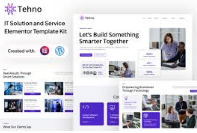 Tehno – IT Solution & Service Elementor template Kit