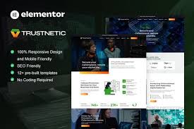 Trustnetic – Cyber Security Services Elementor Pro Template Kit
