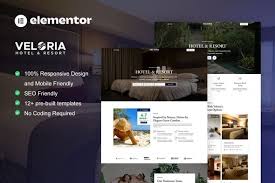 Veloria – Hotel & Resort Elementor Pro Template Kit