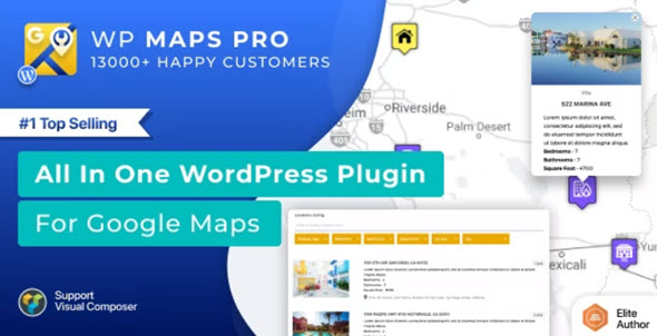 Advanced Google Maps Plugin for WordPress (WP MAPS PRO)