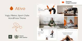 Ativo – Yoga Sport Fitness Pilates Club WordPress