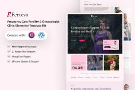 Fertesa – Pregnancy Care Fertility & Gynecologist Elementor Template Kit