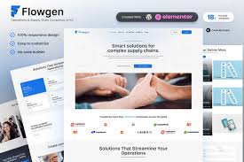 Flowgen – Operations & Supply Chain Consulting Elementor Template Kit