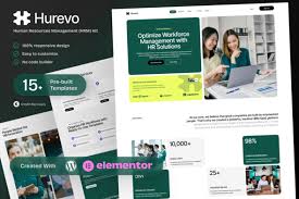Hurevo – Human Resources Management HRM SAAS Platform Elementor Template Kit
