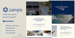 Latropis – Tropical Hotel & Resort Elementor Template Kit