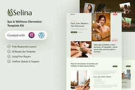 Selina – Spa & Wellness Elementor Template Kit