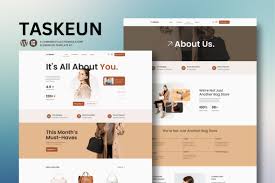Taskeun – E-Commerce Bag Store Elementor Template Kit
