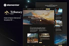Tributary – Hotel & Resort Elementor Template Kit
