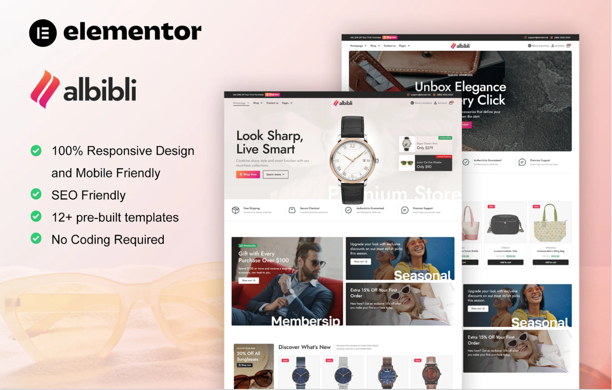 Albibli – Multipurpose Woocommerce Store Elementor Template Kit