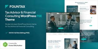 Fountax – Tax Advisor & Consulting WordPress Theme