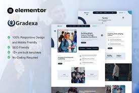 Gradexa – University & School Elementor Pro Template Kit