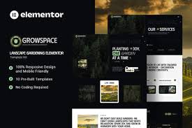 Growscape – Landscape Gardening Elementor Template Kit