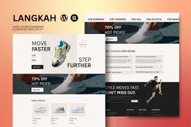 Langkah – Shoes Store eCommerce Elementor Template Kit