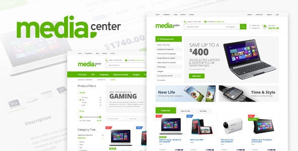 MediaCenter – Electronics Store Theme
