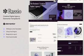 Rassio – Creative Digital Agency Elementor Template Kit