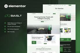 Syvolt – Electric Vehicle & Charging Station Elementor Template Kit