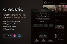 Creastic – Creative Digital Agency Elementor Template Kit