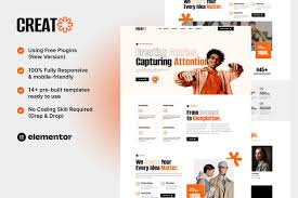 Creat – Creative Agency & Portfolio Elementor Template Kit