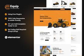 Equip – Heavy Equipment Rental Elementor Template Kit