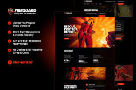 FireGuard – Firefighter & Fire Department Elementor Template Kit