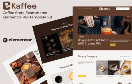 Kaffee – Coffee Store Ecommerce Elementor Pro Template Kit