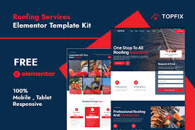 Topfix – Roofing Services Elementor Template Kit