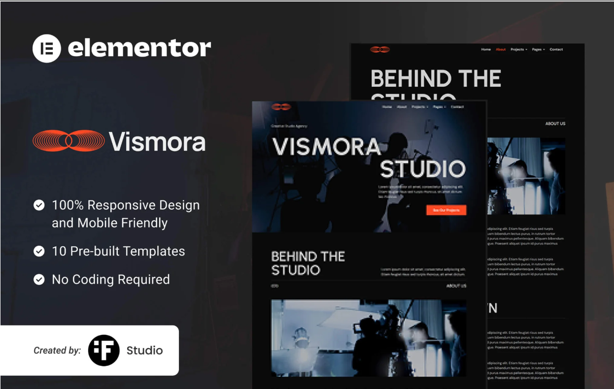 Vismora – Elementor Template Kit for Creative Studios