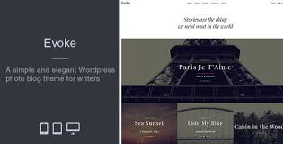 Evoke Photo Stories Blog WordPress Theme