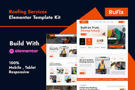 Rufix – Roofing Services Elementor Template Kit