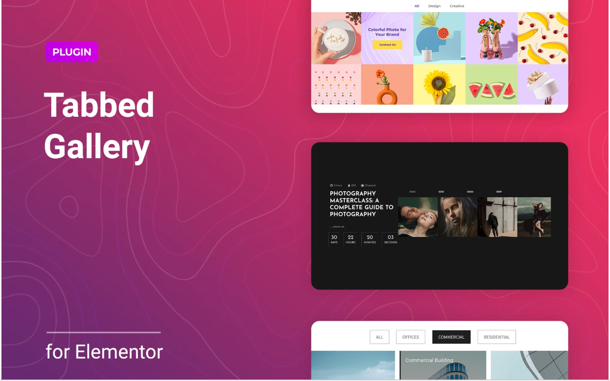 Tabbed Gallery for Elementor