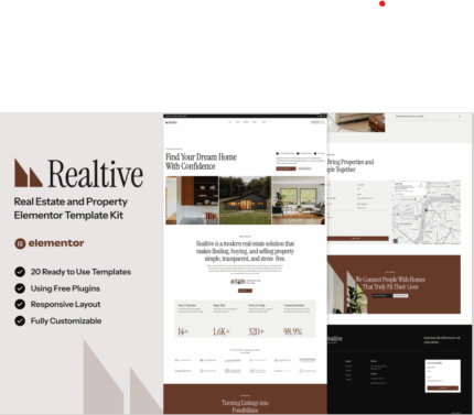 Realtive – Real Estate & Property Elementor Template Kit