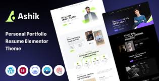 Ashik – Personal Portfolio WordPress Theme