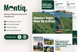 Montiq – Hiking & Adventure Elementor Template Kit