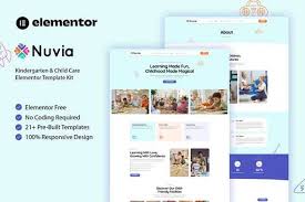 Nuvia – Kindergarten & Child Care Elementor Template Kit