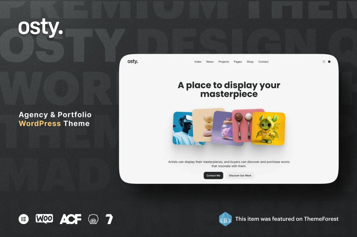 Osty – Creative Agency and Portfolio Theme