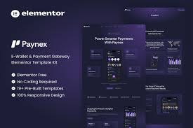 Paynex – E-Wallet & Payment Gateway Elementor Template Kit