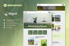 Rilgolf – Golf Club & Course Elementor Template Kit