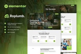 Roplumb – Plumbing Service Elementor Template Kit