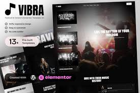 Vibra – Music Festival & Concert Elementor Template Kit