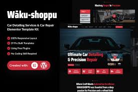 Waku-shoppu – Car Detailing Service & Car Repair Elementor Template Kit