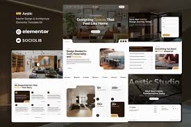 Aestic – Interior Design & Architecture Elementor Template Kit