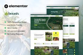 Botanix – Agriculture & Organic Farming Elementor Pro Template Kit