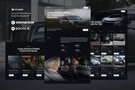 Crown – Luxury Car Rental Service Elementor Template Kit