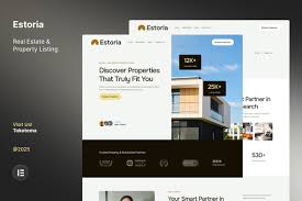 Estoria – Real Estate & Property Listing Website Elementor Template Kit