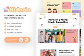 Kidoria – Kindergarten & Child Care Elementor Template Kit