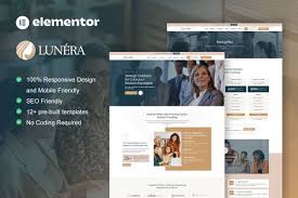 Lunera – Feminine Business Coaching Elementor Pro Template Kit