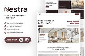 Nestra – Interior Design Elementor Template Kit